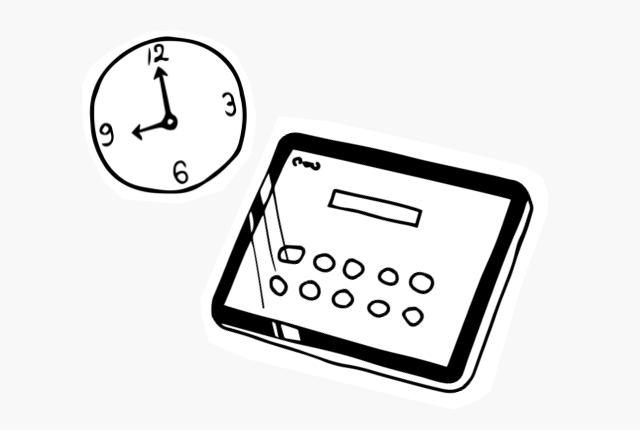 時間や場所に縛られないのイメージ